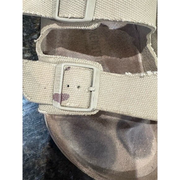 Birkenstock Arizona Men's Sandals Beige 2-Strap Buckle EU 42 US 9 - Picture 2 of 9
